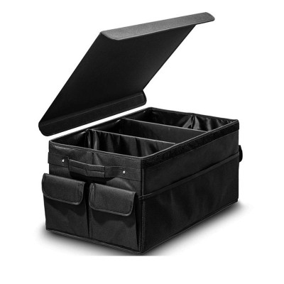 Heavy duty collapsible trunk organizer for car foldable cover lid car boot organizer car trunk organizer