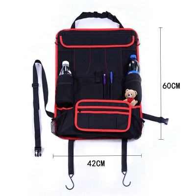 Fashion travel car seat pocket protector organizer customized kids backseat car organizer